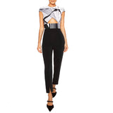 KENDO: High Waist Tapered Leg Pants - Space to Show