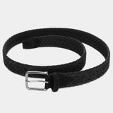 Braided Suede Belt Black - Ernesto - Space to Show