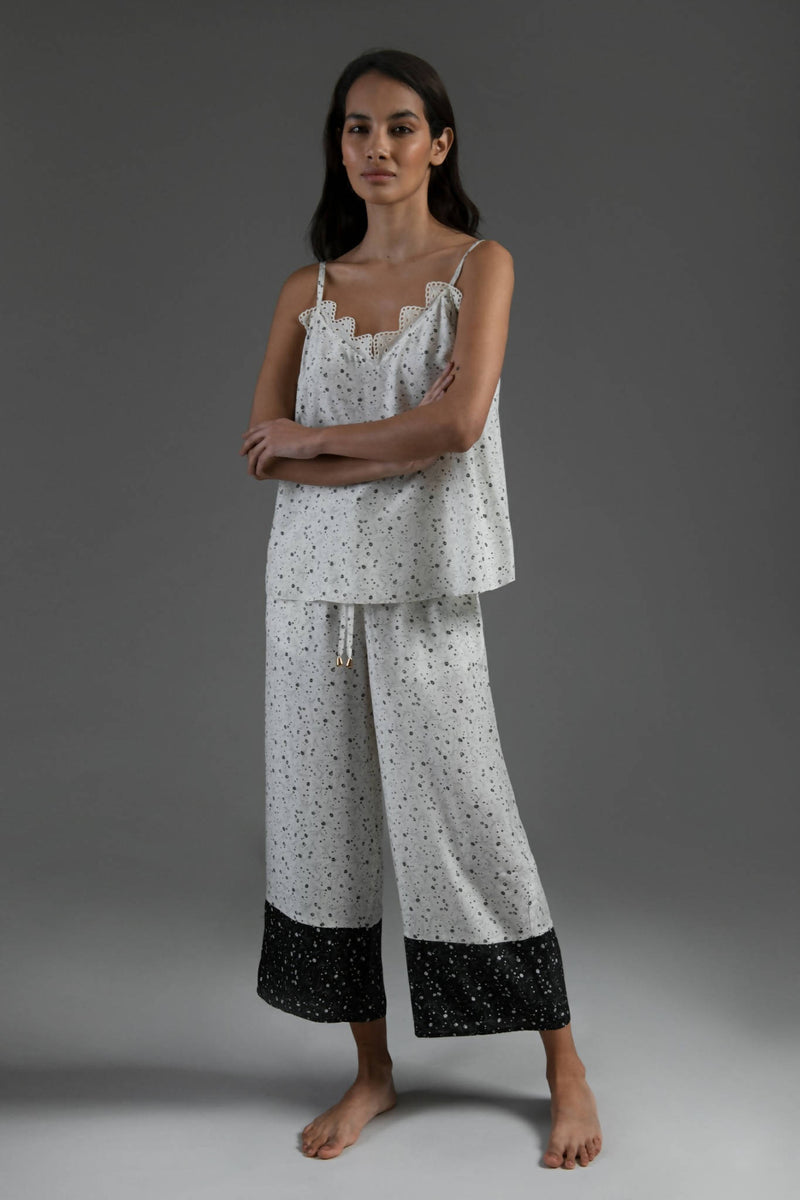 Kaya Ivory Crop Loungewear - Space to Show