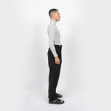 Pleated Adjustable Trousers : Black - Space to Show