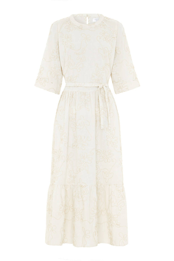 2 in 1 Nora Dress Cream White - Space to Show