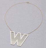 'W' Statement Pendant + Chain - Space to Show