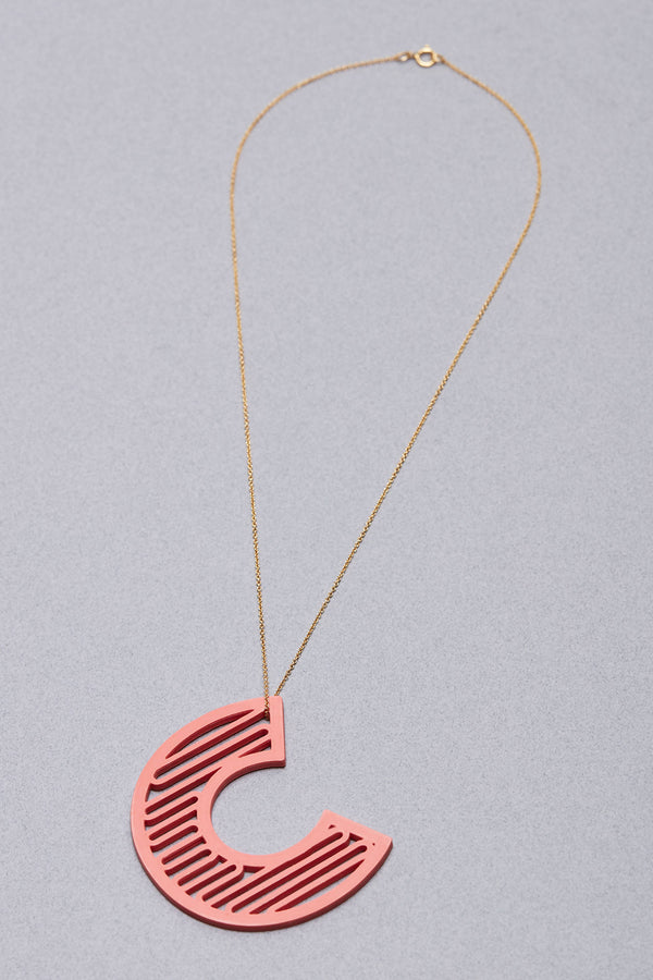 'C' Statement Pendant + Chain - Space to Show