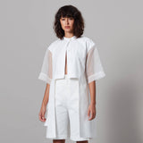 Sheer Sleeves Shirt - Space to Show