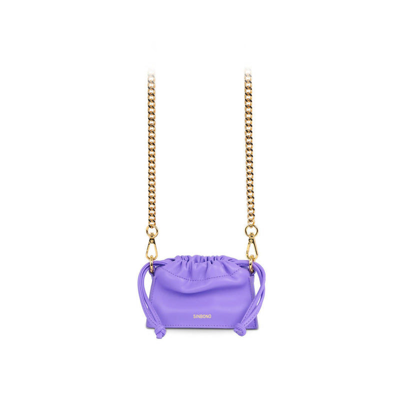 Mini Drawstring Handbag - Purple - Space to Show