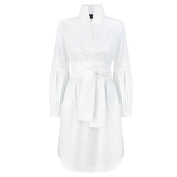 Colette White Cotton Dress - Space to Show