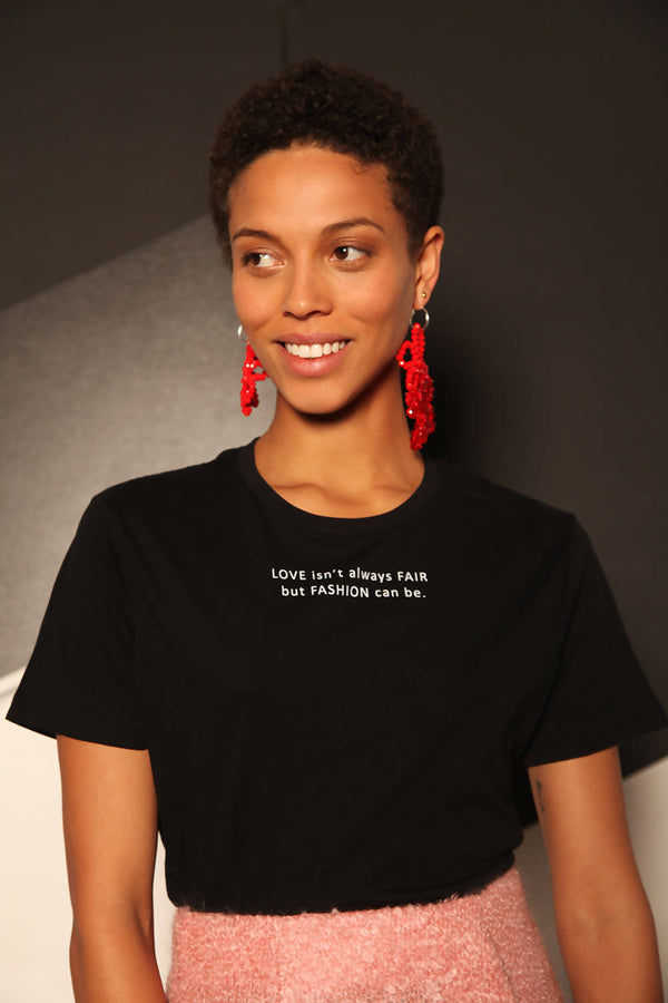 Love Fair Fashion T-shirt Black - Space to Show