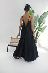 Zanzibar Black Backless Dress - Space to Show