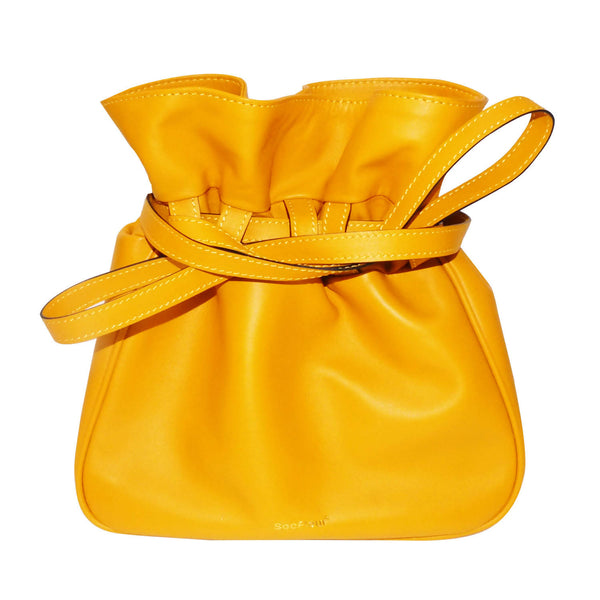 Sacfleur leather bag in yellow - Space to Show