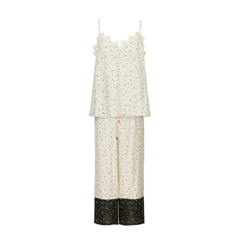 Kaya Ivory Crop Loungewear - Space to Show