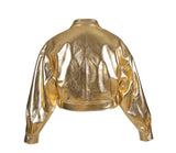 Buckthorn leather jacket gold - Space to Show