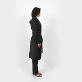 Eclipse Backless Trench : Black - Space to Show