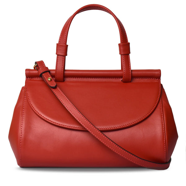 Marie leather bag | Lipstick red - Space to Show