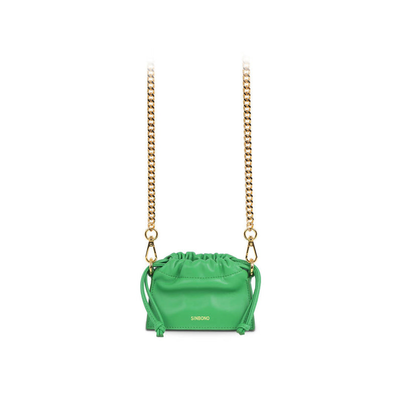 Mini Drawstring Handbag - Grass Green - Space to Show