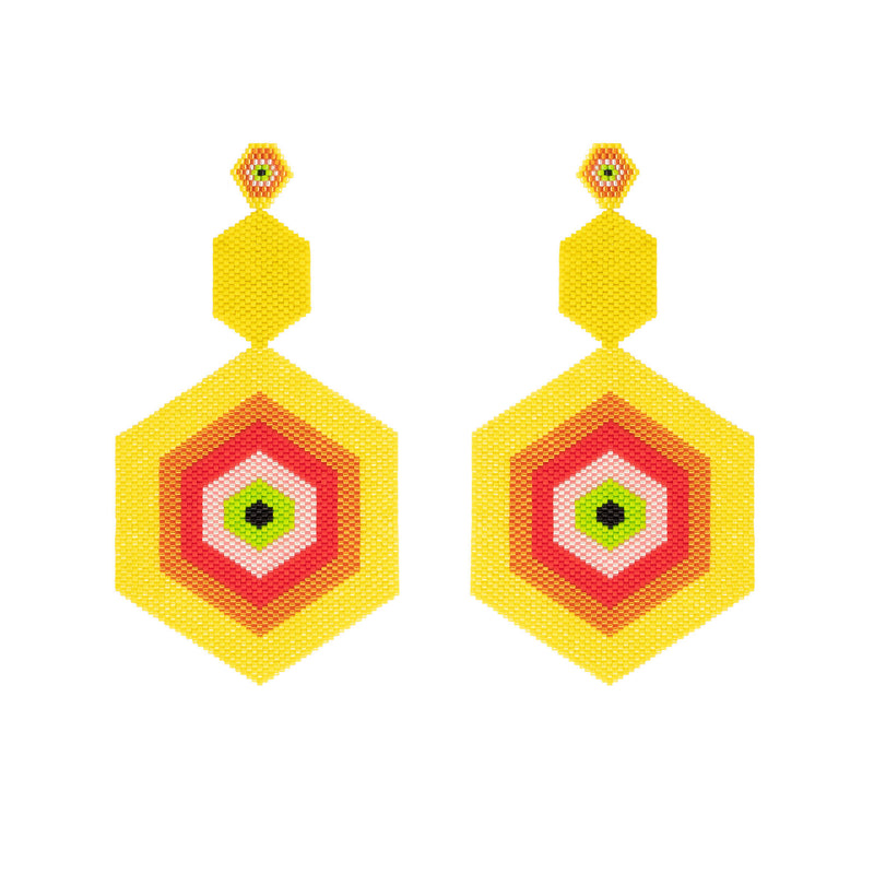 Aretes King Perla Yellow - Space to Show