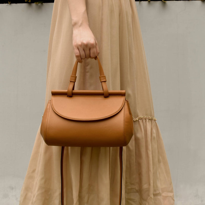 Marie leather bag | Tan - Space to Show