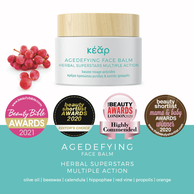 AgeDefying Face Balm with Herbal Superstars Multiple Action Natural Anti-Aging Cream global awards
