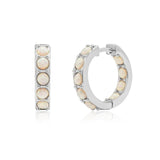 CLIO Opal Hoop Earrings - Space to Show