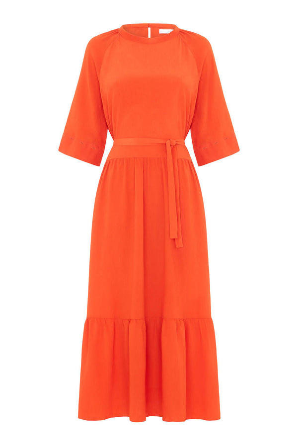 2 in 1 Nora Dress Orange Red - Space to Show