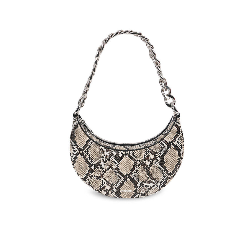 Cairo Saddle Bag - Natural Snake Embossed - Space to Show