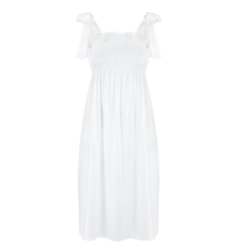 Patti White Cotton Dress - Space to Show