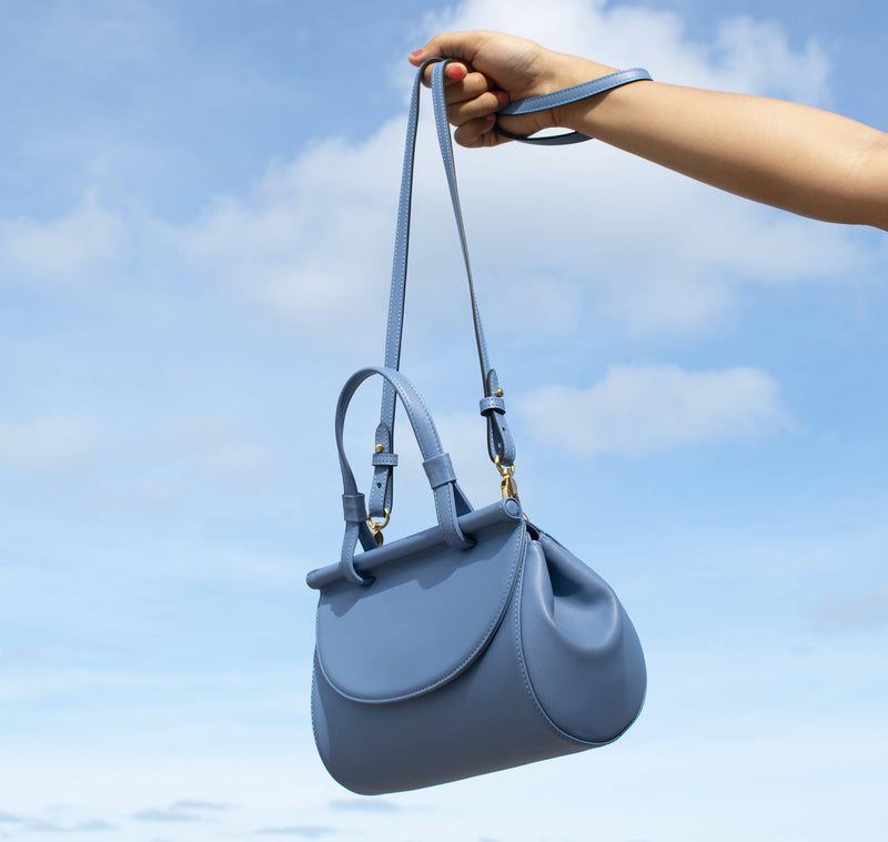 Marie leather bag | Sea blue - Space to Show