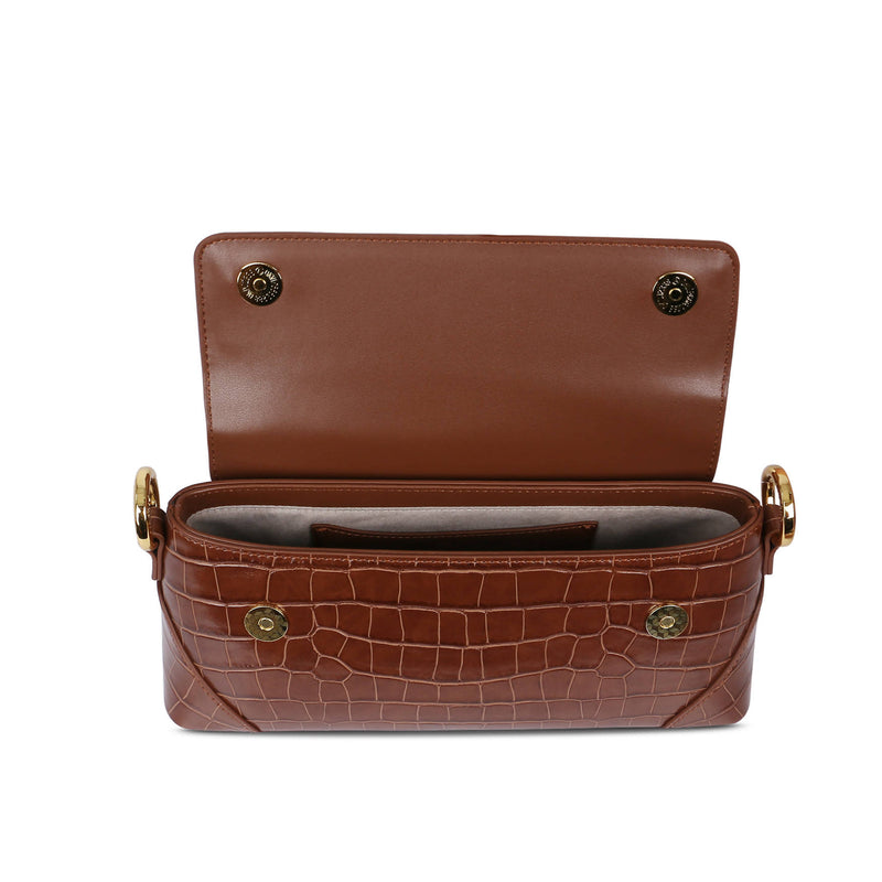 Amelia Shoulder Bag - Brown - Space to Show