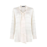 Adriana Viscose-Mix Blouse With Tie Detail - Space to Show