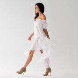 Lori White Cotton Dress - Space to Show