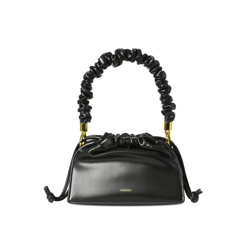 Drawstring Handbag - Black - Space to Show
