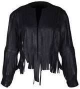 Ayla leather jacket black - Space to Show