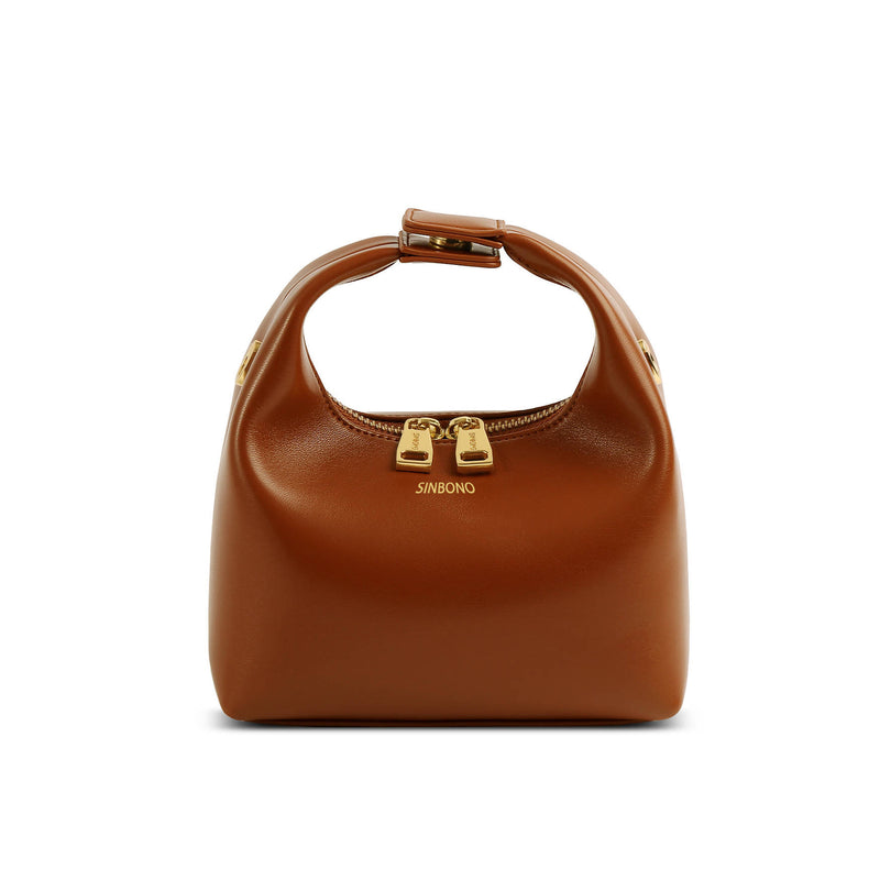 Vienna Top Handle Crossbody Bag - Brown - Space to Show