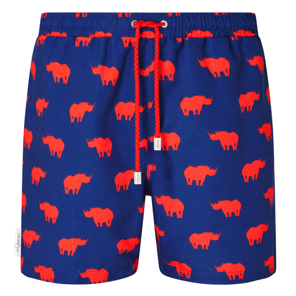 Rhino Print Swim Shorts - Space to Show