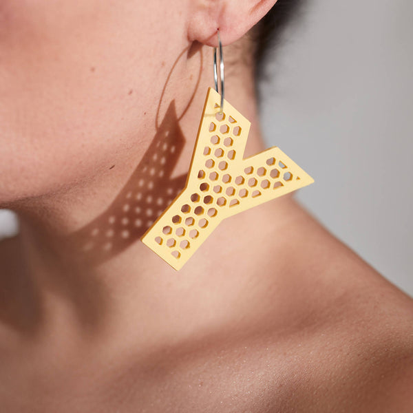 'Y' Statement Earrings - Space to Show