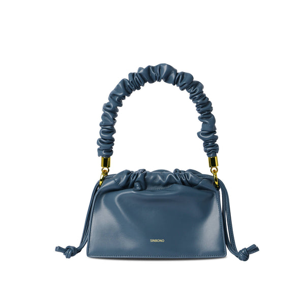 Drawstring Handbag - Navy Blue - Space to Show