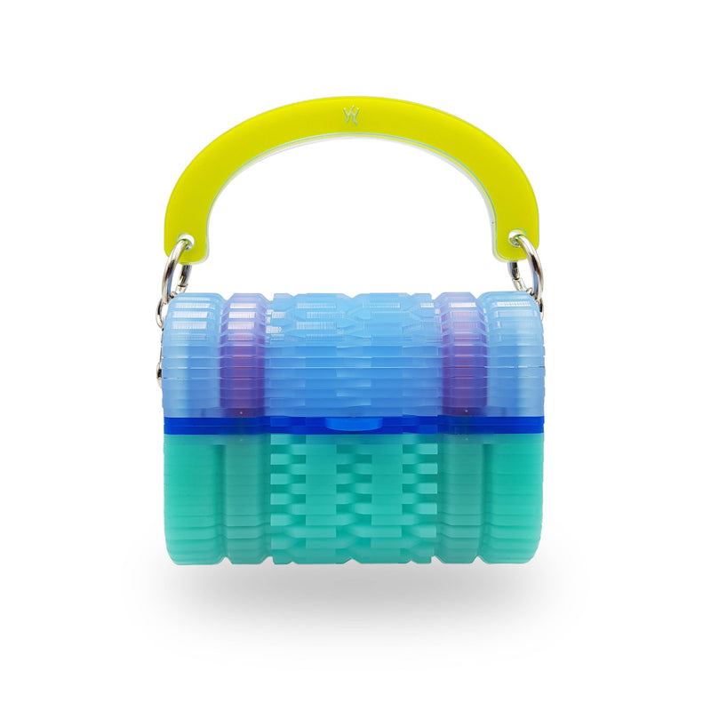 Two Tone Mini Handle - Blue & Mint - Space to Show