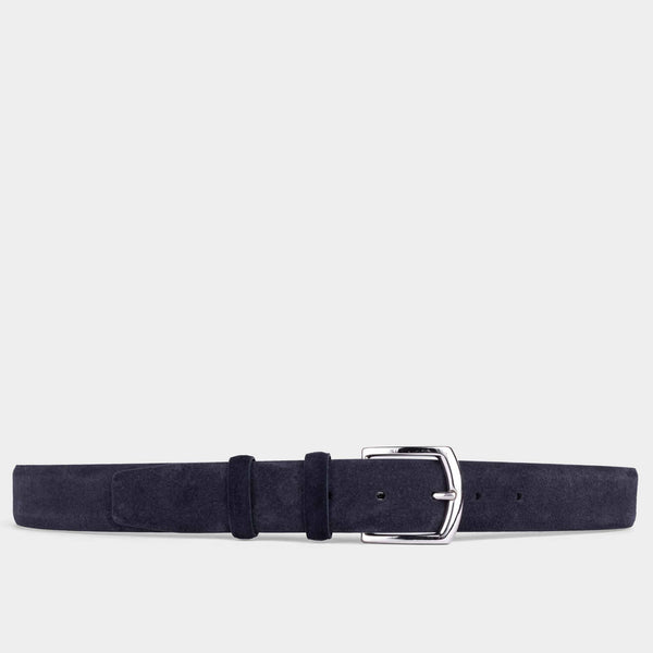 Handmade Leather Belt Blue - Alfredo - Space to Show