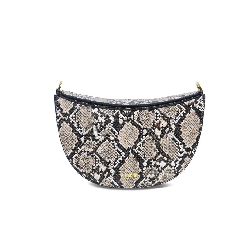 Kace Crossbody Bag - Natural Snake Embossed - Space to Show