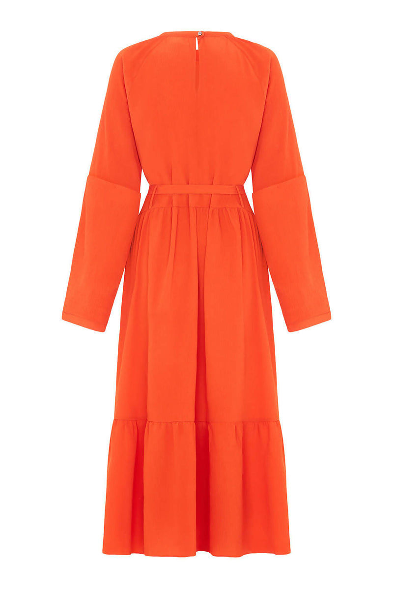 2 in 1 Nora Dress Orange Red - Space to Show