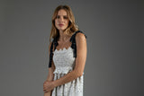 Zia Ivory Smock Tie Midi Dress - Space to Show