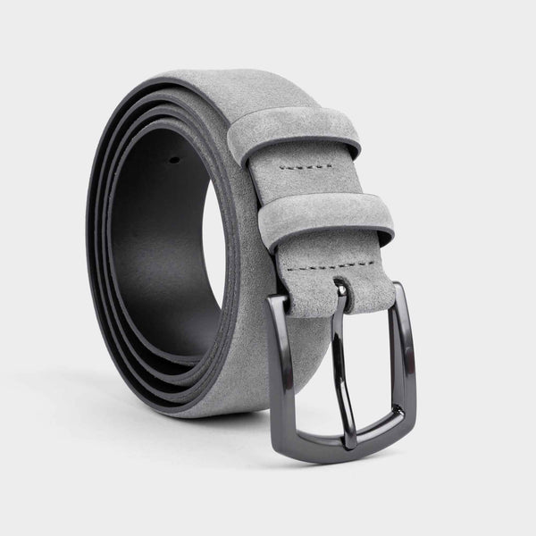 Handmade Leather Belt Grey - Umberto - Space to Show