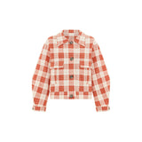 Hazel Jacket Orange Check - Space to Show