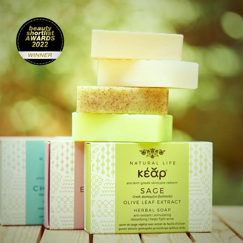Kear natural soap bar range Beauty Shortlist global awards winner
