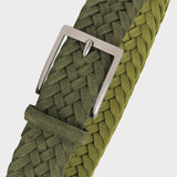 Braided Suede Belt Green - Vincenzo - Space to Show