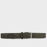 Braided Suede Belt Green - Giuseppe - Space to Show