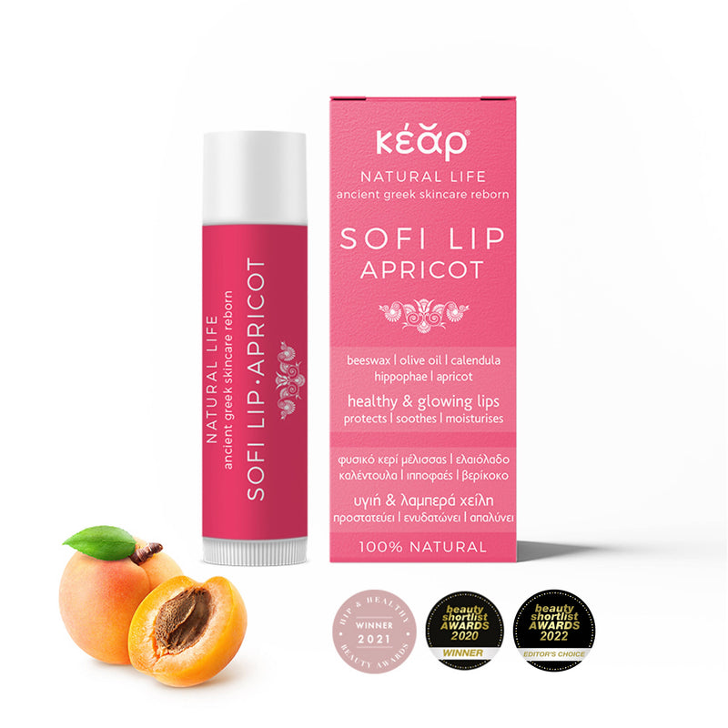 Kear SofiLip Apricot natural lip balm global awards