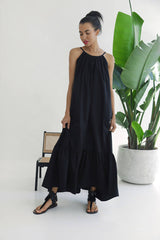 Zanzibar Black Backless Dress - Space to Show
