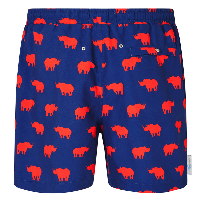 Rhino Print Swim Shorts - Space to Show