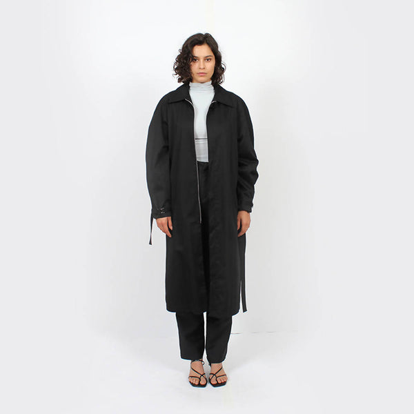 Raglan Trench Jacket : Black - Space to Show