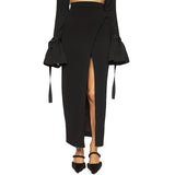ZANE: High Waist Ankle Length Skirt - Space to Show